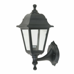 Aplique Exterior Albahaca 1xe27 Negro Ip44 Policarbonato 35x15x19,7 Cm - Imagen 1
