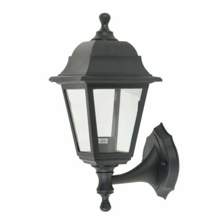 Aplique Exterior Albahaca 1xe27 Negro Ip44 Policarbonato 35x15x19,7 Cm - Imagen 1