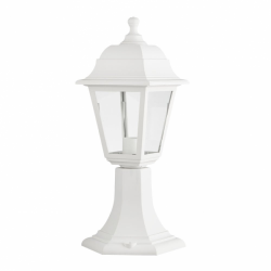 Sobremuro Exterior Albahaca 1xe27 Blanco Ip44 Policarbonato 41,5x16,5d - Imagen 1