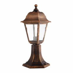Sobremuro Exterior Albahaca 1xe27 Oro Viejo Ip44 Policarbonato 41,5x16,5d - Imagen 1