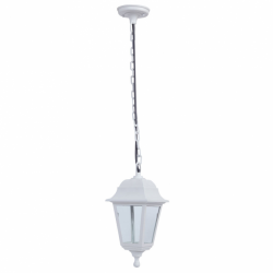 Colgante Exterior Albahaca 1xe27 Blanco Ip44 Policarbonato Regx15x15 Cm - Imagen 1