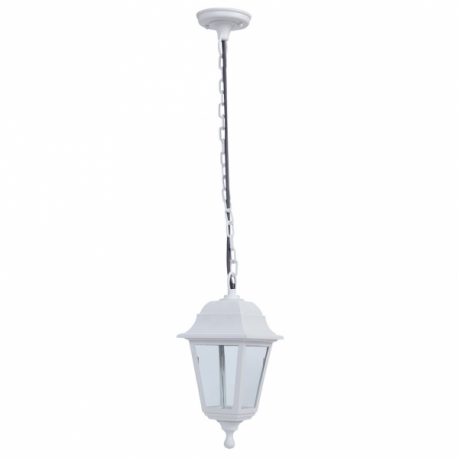 Colgante Exterior Albahaca 1xe27 Blanco Ip44 Policarbonato Regx15x15 Cm - Imagen 1