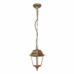 Colgante Exterior Albahaca 1xe27 Oro Viejo Ip44 Policarbonato Regx15x15 Cm - Imagen 1