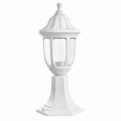 Sobremuro Exterior Angelica 1xe27 Blanco Ip44 Policarbonato  42,7x16,6d - Imagen 1