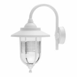 Aplique Exterior Canela 1xe27 Blanco Ip44 Policarbonato 45,2x25,2x34,2 Cm - Imagen 1