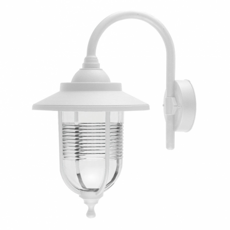 Aplique Exterior Canela 1xe27 Blanco Ip44 Policarbonato 45,2x25,2x34,2 Cm - Imagen 1