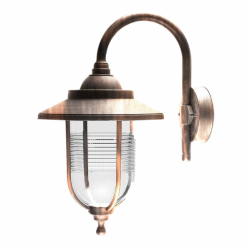 Aplique Exterior Canela 1xe27 Oro Viejo Ip44 Policarbonato 45,2x25,2x34,2 Cm - Imagen 1