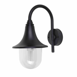 Aplique Exterior Hinojo 1xe27 Negro Ip44 Policarbonato 40,8x21,7x32,6 Cm - Imagen 1