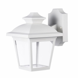 Aplique Exterior Maca 1xe27 Blanco Ip44 Policarbonato 24,5x17x22,3 Cm - Imagen 1