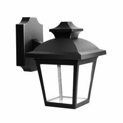 Aplique Exterior Maca 1xe27 Negro Ip44 Policarbonato 24,5x17x22,3 Cm - Imagen 1