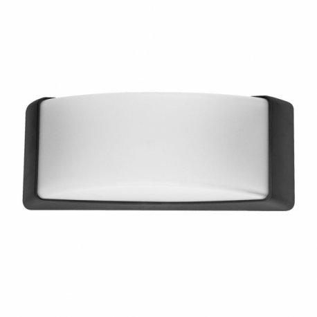 Aplique Exterior Azuki 1xe27 Negro Ip65 Policarbonato   12,9x32x13 Cm - Imagen 1