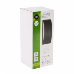 Aplique Exterior Kefir 1xe27 Negro Ip65 Policarbonato  13,2x32x13 Cm - Imagen 2