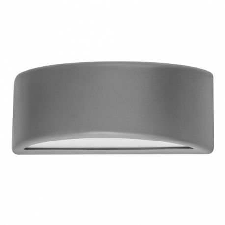 Aplique Exterior Kefir 1xe27 Gris Ip65 Policarbonato  13,2x32x13 Cm - Imagen 1