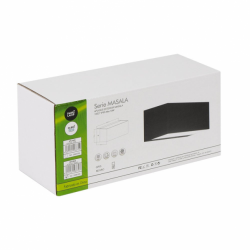 Aplique Exterior Masala 1xe27 Negro Ip65 Policarbonato  9x23x10,1 Cm - Imagen 2