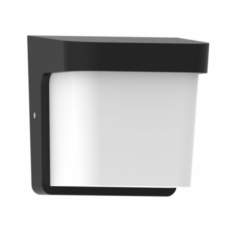 Aplique Exterior Agar 1xe27 Negro  Ip65 Policarbonato  17x17x14 Cm - Imagen 1