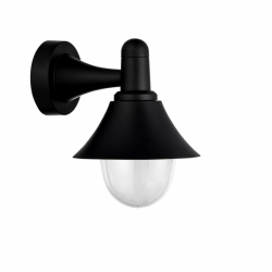 Aplique Exterior Mentol 1xe27 Negro Ip44  Policarbonato   25x18,1x23,2 Cm - Imagen 1