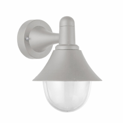Aplique Exterior Mentol 1xe27 Gris Ip44 Policarbonato   25x18,1x23,2 Cm - Imagen 1