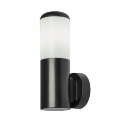 Aplique Exterior Azafran 1xe27 Negro Policarbonato  19,6x9,1x13,4 Cm  Ip44 - Imagen 1