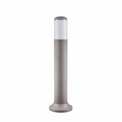 Pilar Exterior Azafran 1xe27 Gris 40x9,1x9,1 Cm Policarbonato  Ip44 - Imagen 1