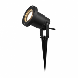 Pincho Exterior Clavos 1xegu10 Negro Policarbonato Ip65  16,2x9,8d - Imagen 1