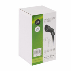 Pincho Exterior Clavos 1xgu10 Negro  22,8x8,6dpolicarbonato Ip65 - Imagen 2