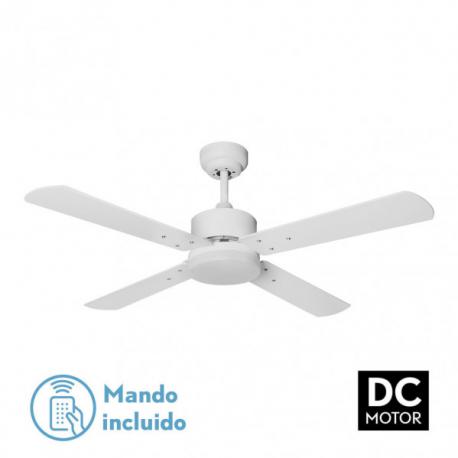 Ventilador Dc Karaburu 18w 1800lm Blanco 4 Aspas 40x107x107 Cm 3000-4000-6000k C/remoto - Imagen 1