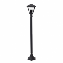 Farola Peq. Dornela 1xe27 Gris Oscuro Ip44 100 Cm - Imagen 1