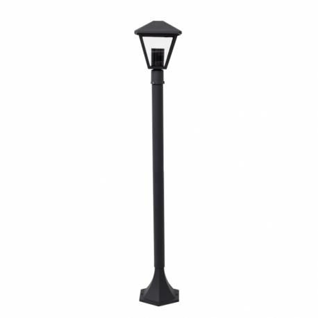 Farola Peq. Dornela 1xe27 Gris Oscuro Ip44 100 Cm - Imagen 1
