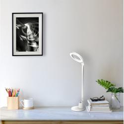 Flexo Calcita 8w 640lm 4000k Blanco/plata 55x16x16  Cm Tactil Y Regulable Intensidad - Imagen 2