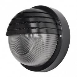 Aplique Exterior Canopus 1xe27 Policarbonato Negro 18,5x18,5x9,5 Cm  Ip44 - Imagen 1