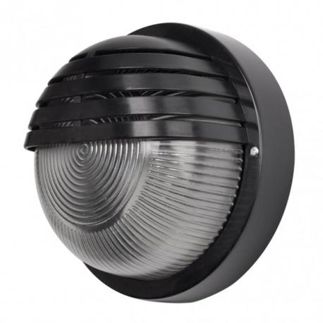Aplique Exterior Canopus 1xe27 Policarbonato Negro 18,5x18,5x9,5 Cm  Ip44 - Imagen 1
