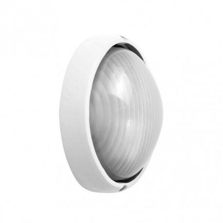 Aplique Ext. Aluminio Vega Peq.1xe27 Blanco  10x22x14 Cm Ip44 - Imagen 1