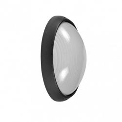 Aplique Ext. Aluminio Vega Peq.1xe27 Negro  10x22x14 Cm Ip44 - Imagen 1