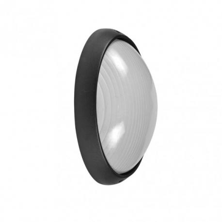 Aplique Ext. Aluminio Vega Peq.1xe27 Negro  10x22x14 Cm Ip44 - Imagen 1