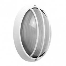 Aplique Ext.oval Aluminio Aquila Grand.1xe27 Blan 11x32x20,5 Cm Ip44 - Imagen 1