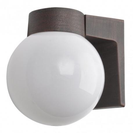 Aplique Exterior Aluminio Procyon 1xe27 Marron  18x18x15 Cm  Ip44 - Imagen 1