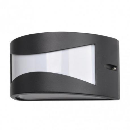 Aplique Exterior Aluminio Hadar 1xe27 Negro Ip44 13x25x12 Cm - Imagen 1