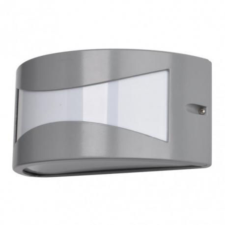 Aplique Exterior Aluminio Hadar 1xe27 Gris Ip44 13x25x12 Cm - Imagen 1