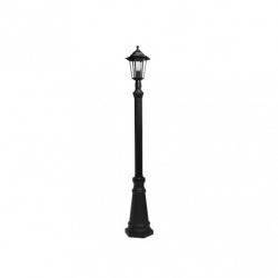 Farola Exterior Aluminio Auriga 1xe27 Negro Ip44 220x20x20 Cm  Regulable En Altura - Imagen 2