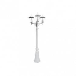 Farola Exterior Aluminio Auriga 3xe27 Blanco Ip44 220x62x62 Cm  Regulable En Altura - Imagen 2