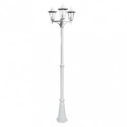 Farola Exterior Aluminio Auriga 3xe27 Blanco Ip44 220x62x62 Cm  Regulable En Altura - Imagen 3