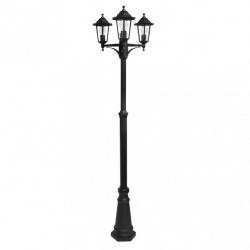 Farola Exterior Aluminio Auriga 3xe27 Negro Ip44 220x62x62 Cm  Regulable En Altura - Imagen 3