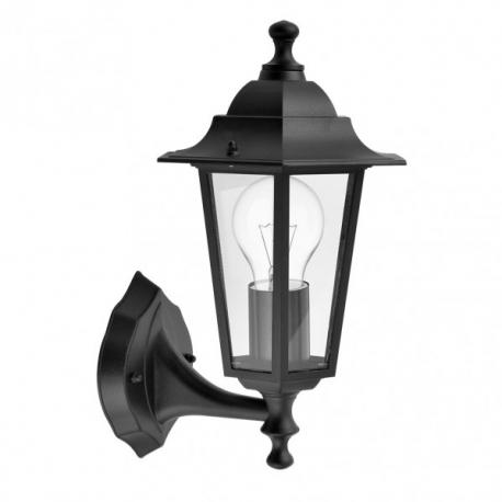 Aplique Exterior Aluminio Auriga 1xe27 Negro Ip44 32x22x17 Cm - Imagen 1