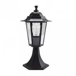 Sobremuro Exterior Aluminio Auriga 1xe27 Negro 38x19x19 Cm  Ip44 - Imagen 1