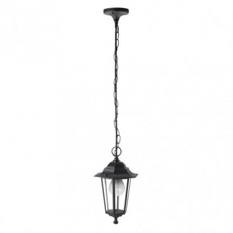 Colgante Exterior Aluminio Auriga 1xe27 Negro Regx17x17 Cm  Ip44 - Imagen 1