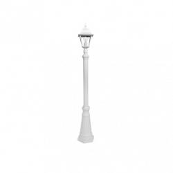 Farola Exterior Aluminio Spica 1xe27 Blanco Ip44 220x20x20 Cm Regulable En Altura - Imagen 2