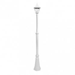 Farola Exterior Aluminio Spica 1xe27 Blanco Ip44 220x20x20 Cm Regulable En Altura - Imagen 3