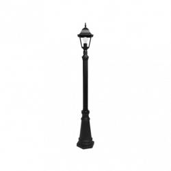 Farola Exterior Aluminio Spica 1xe27 Negro Ip44 220x20x20 Cm  Regulable En Altura - Imagen 2