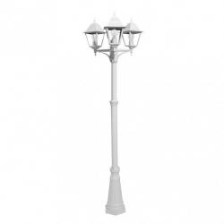 Farola Exterior Aluminio Spica 3xe27 Blanco Ip44 220x62x62 Cm  Regulable En Altura - Imagen 3