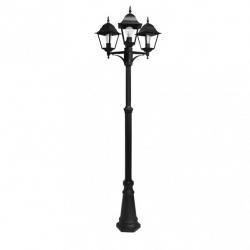 Farola Exterior Aluminio Spica 3xe27 Negro Ip44 220x62x62 Cm  Regulable En Altura - Imagen 3